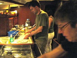 working below deck