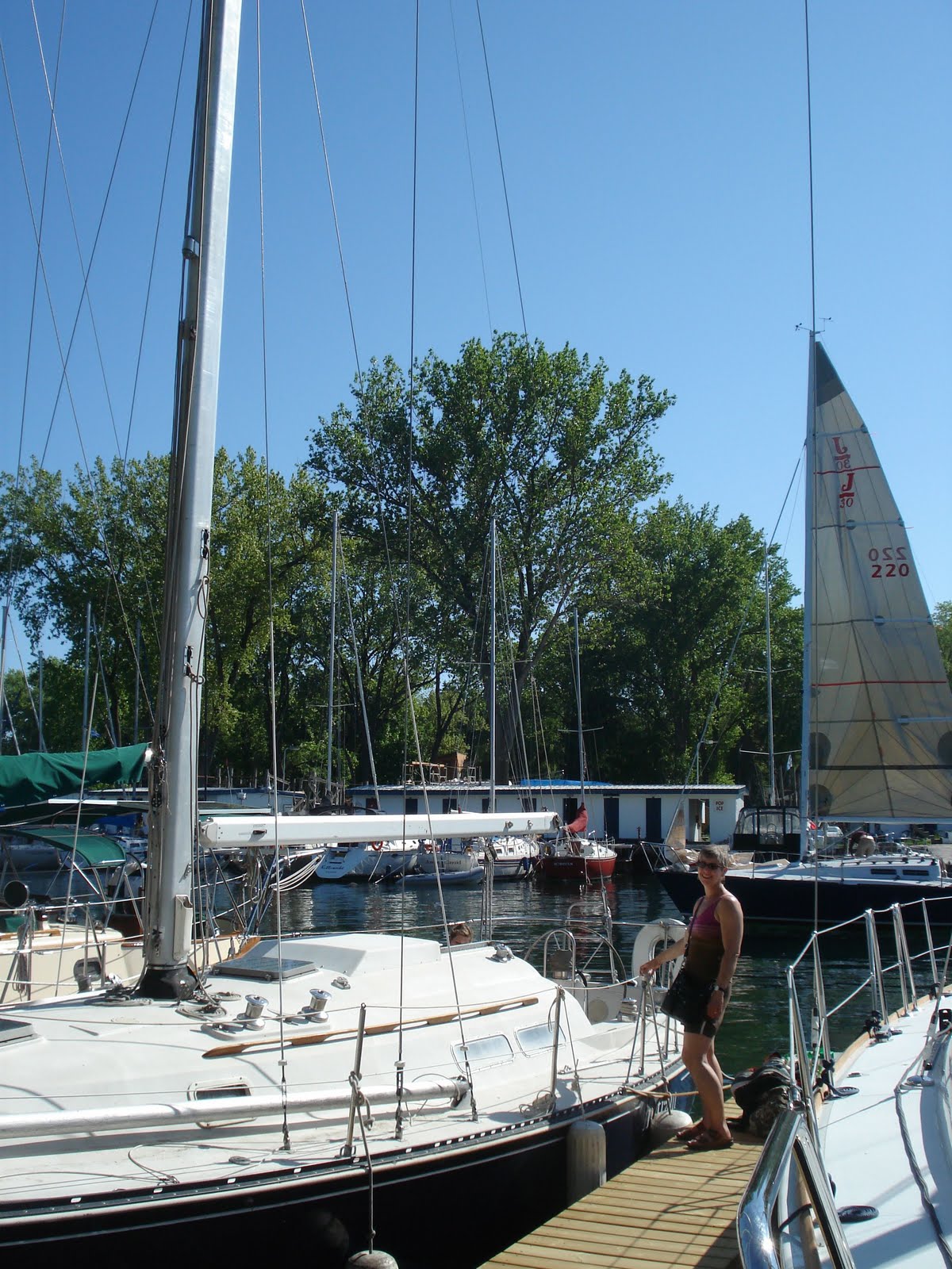 leigh boom sailboat