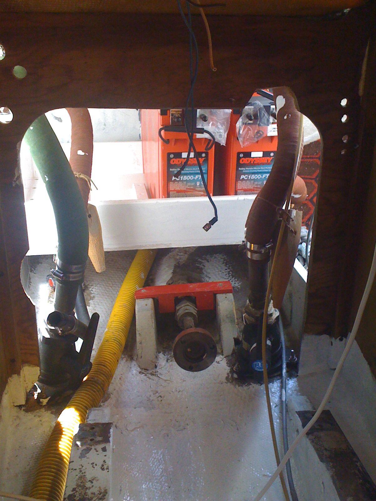 two batteries installed