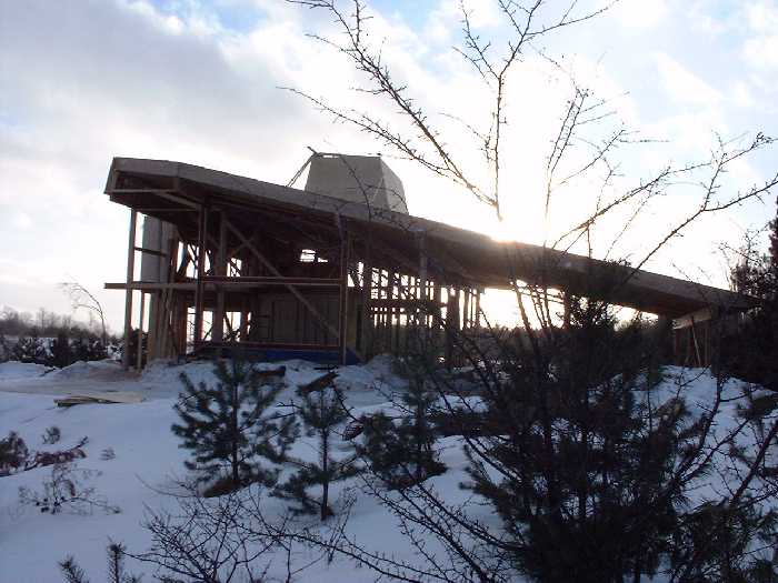 The east side of the roof line has now been completed.
