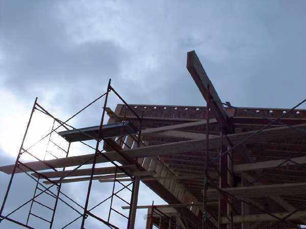 The south east side of the roof.