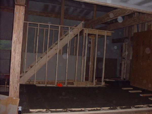 The radian floor heating here has been covered by a 1.5 inch thick layer of concrete.