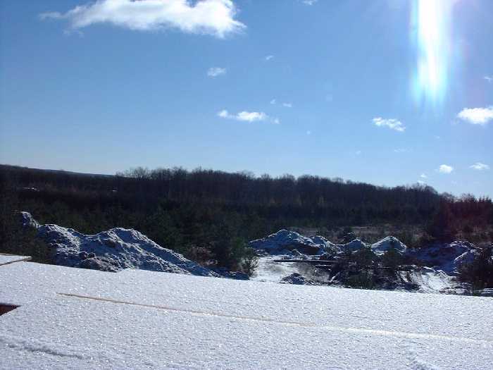 The sun shines brightly into the imaginary windows on the 2nd floor looking nearly due south. The snow sparkles where our future concrete floors will absorb solar energy.