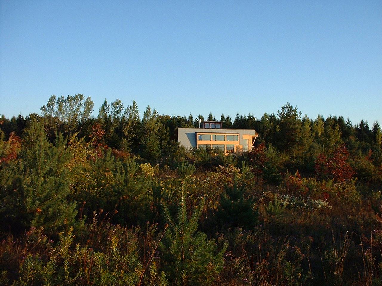 The grading has been completed and the exterior finishing done for the most part.