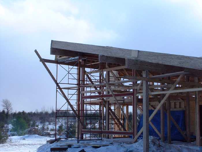 The east side of the roof line has now been completed.